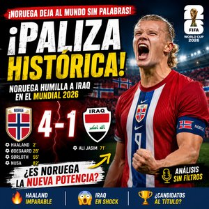 ¡Noruega 🇳🇴 HUMILLA a Iraq 🇮🇶 4-1 y lanza un mensaje al Mundial!