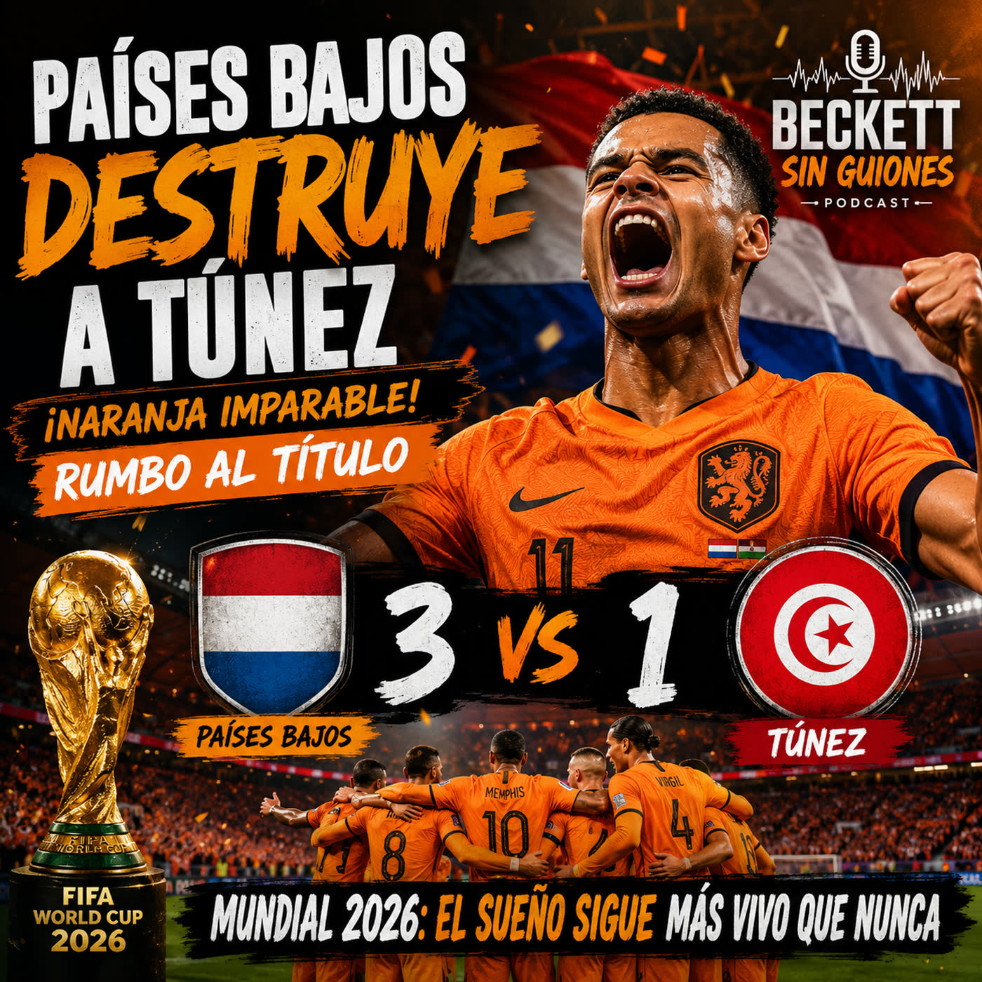 ¡Qué Golpe de Autoridad! Países Bajos 🇳🇱 Deja Claro que Va por el Título