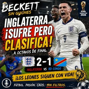 ¡INGLATERRA 🏴󠁧󠁢󠁥󠁮󠁧󠁿 ESTUVO A SEGUNDOS DEL PAPELÓN! 😱 RD Congo 🇨🇩 CASI HACE HISTORIA