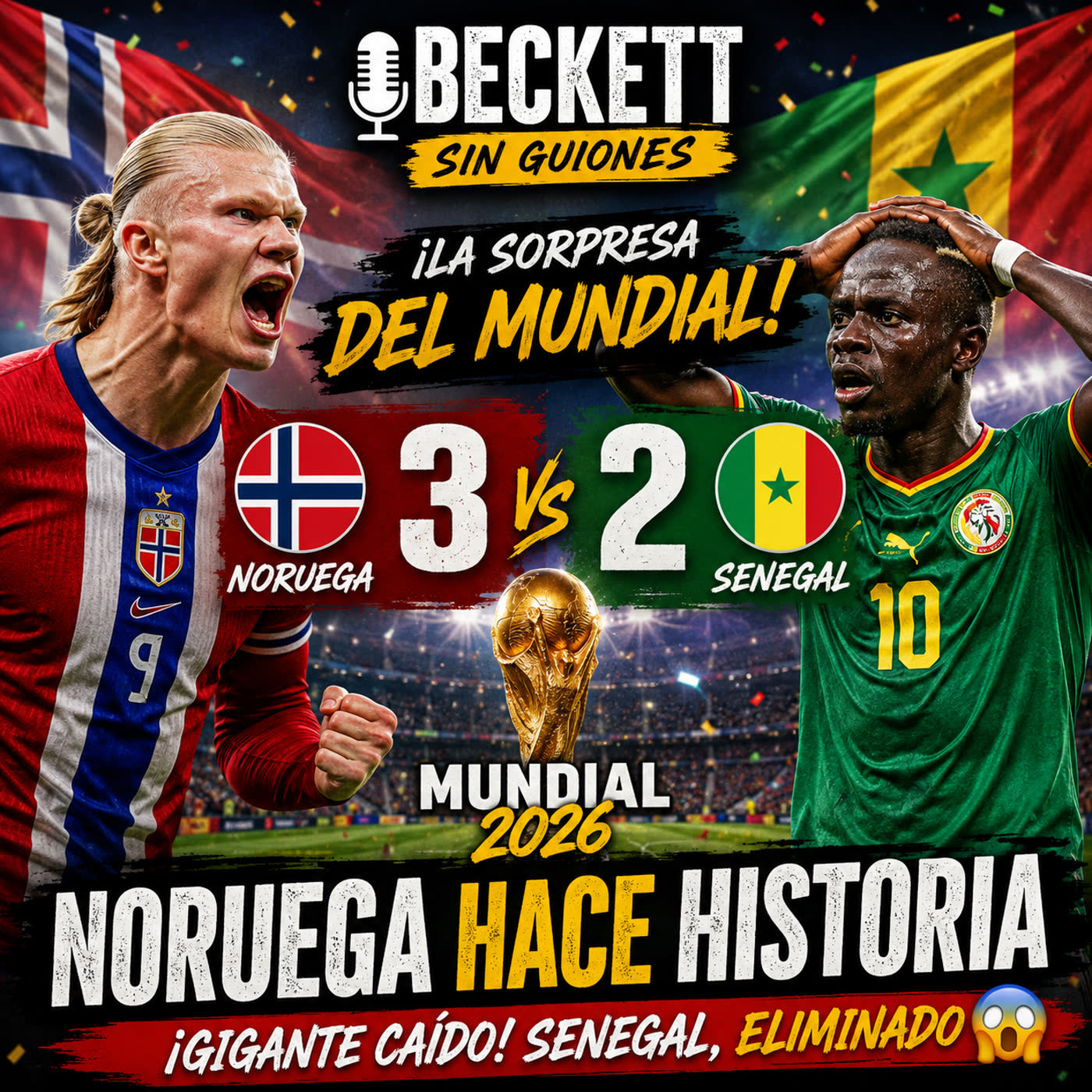 ⚽ NORUEGA 🇳🇴  SILENCIA A LOS EXPERTOS CON UNA VICTORIA ÉPICA Senegal 🇸🇳