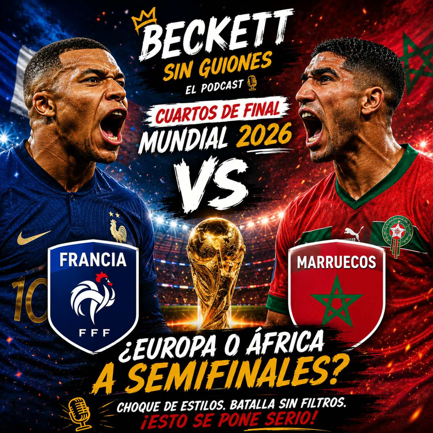 🏆 Cuartos de final: ¿Francia 🇫🇷 cumplirá o Marruecos 🇲🇦 dará el golpe?