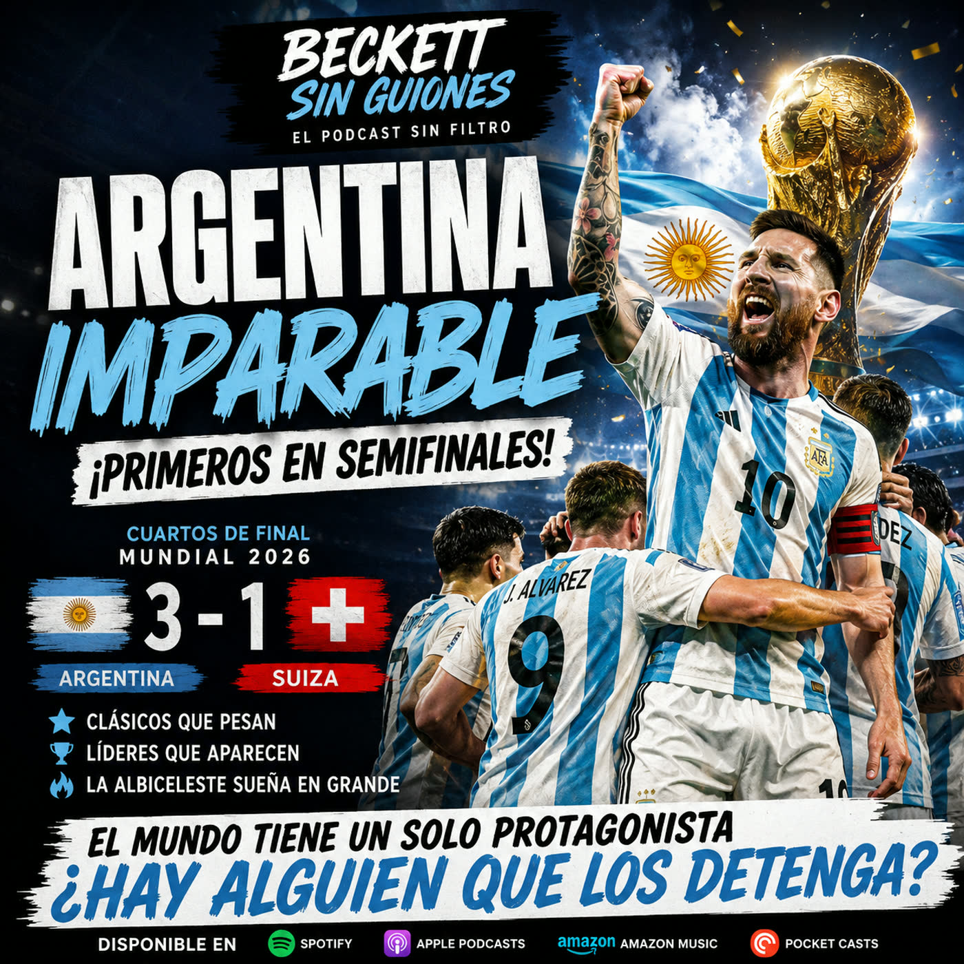 ¡Suiza 🇨🇭 no pudo con Argentina 🇦🇷! La favorita ya está entre las cuatro mejores