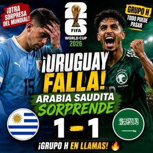 ¡URUGUAY TROPIEZA! Arabia Saudita vuelve a sorprender al mundo
