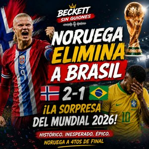 ¡El Mundial tiene nuevo terremoto! Noruega 🇳🇴 sorprende a Brasil 🇧🇷