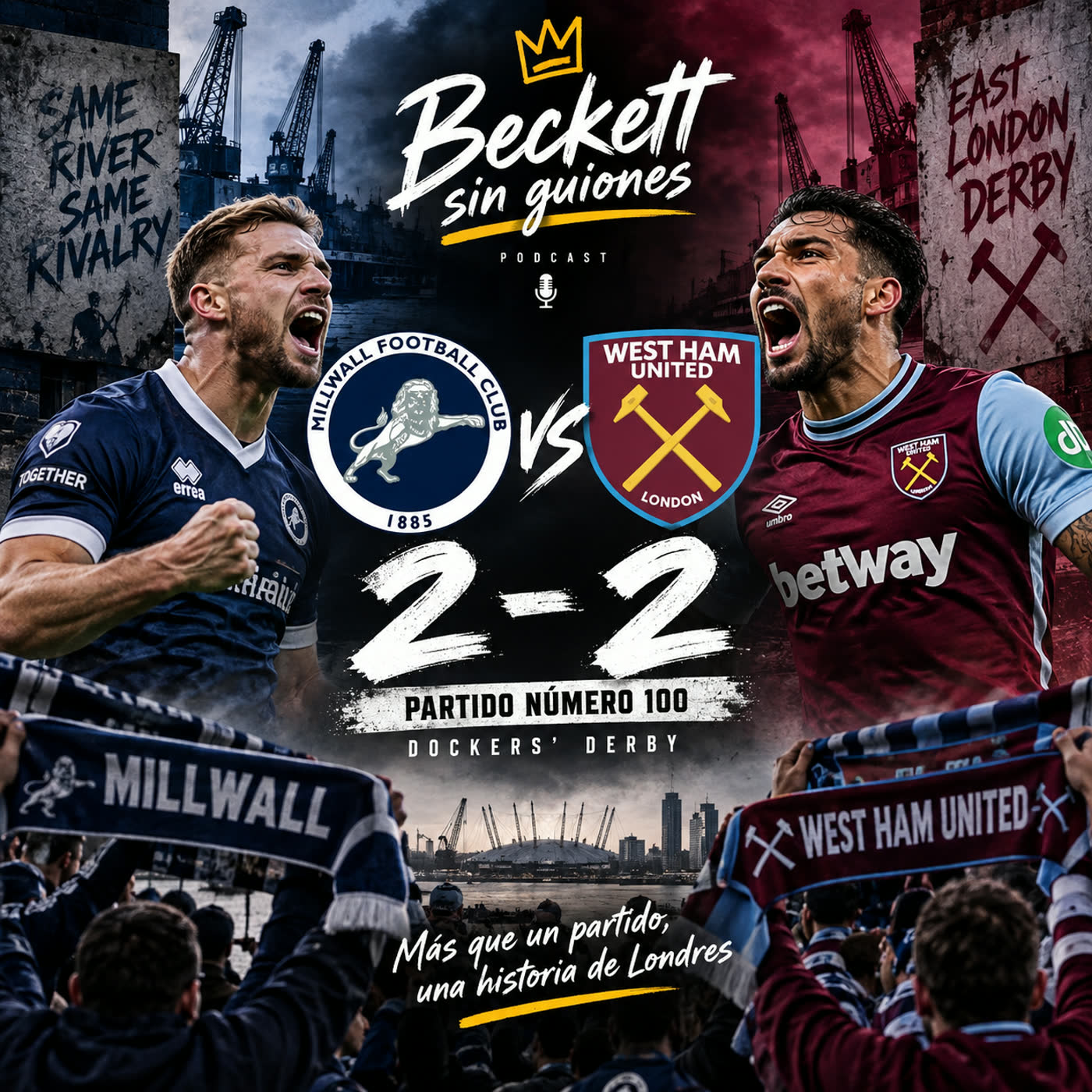 🔥 ¡EL DERBI 100 TERMINÓ EN LOCURA! Millwall 2-2 West Ham