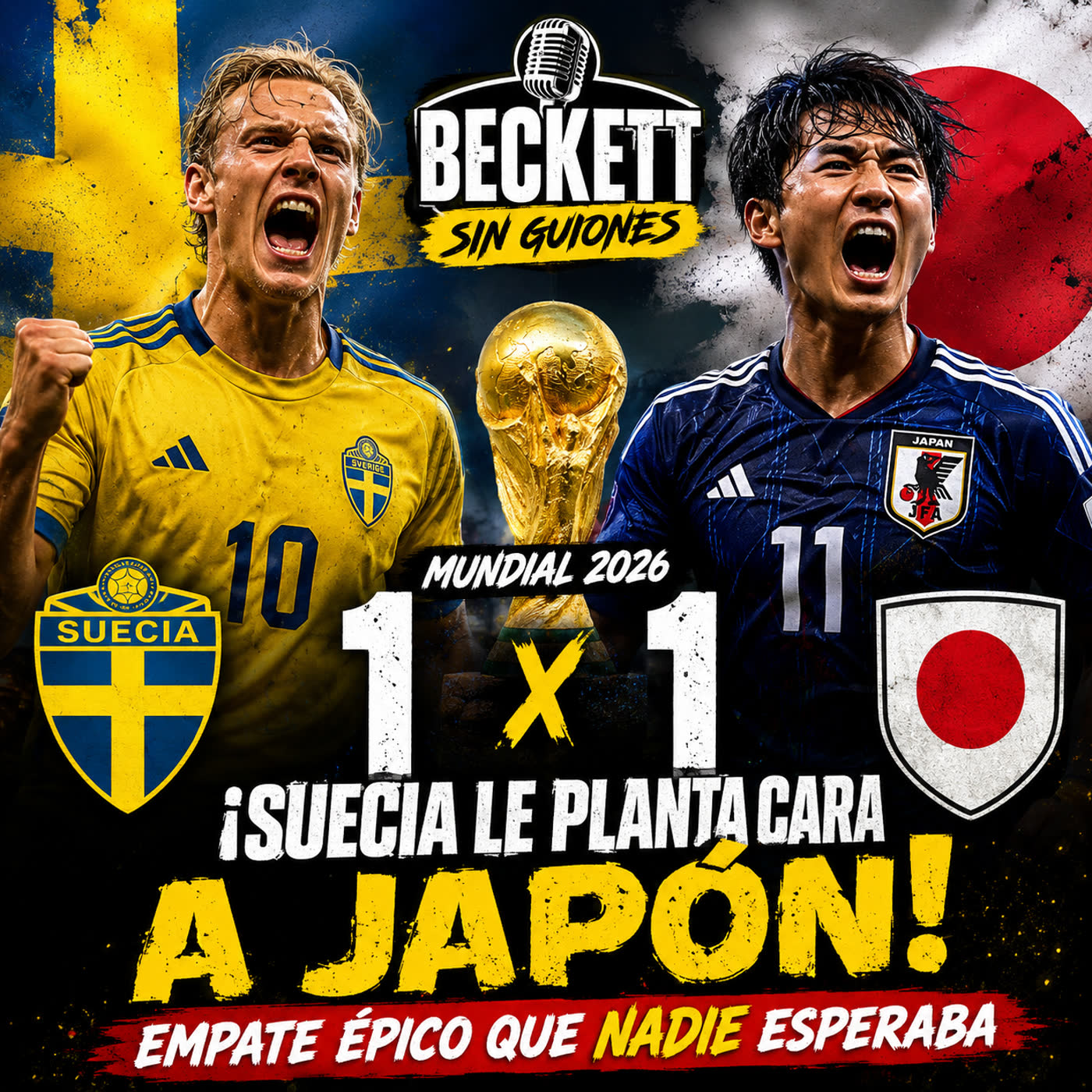 ¡Se repartieron los puntos! El empate entre Japón 🇯🇵 y Suecia 🇸🇪 da de qué hablar