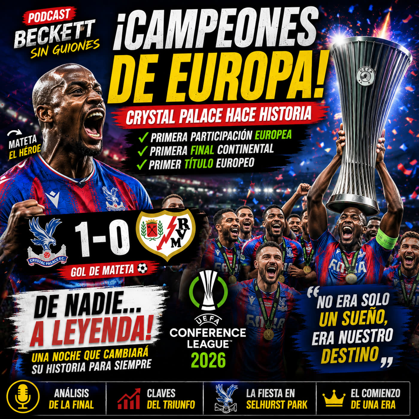 ¡CRYSTAL PALACE CAMPEÓN DE EUROPA! 🏆 La historia más increíble del 2026