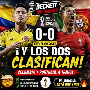¡Se acabó el suspenso! Colombia 🇨🇴 aseguró su clasificación ante Portugal 🇵🇹