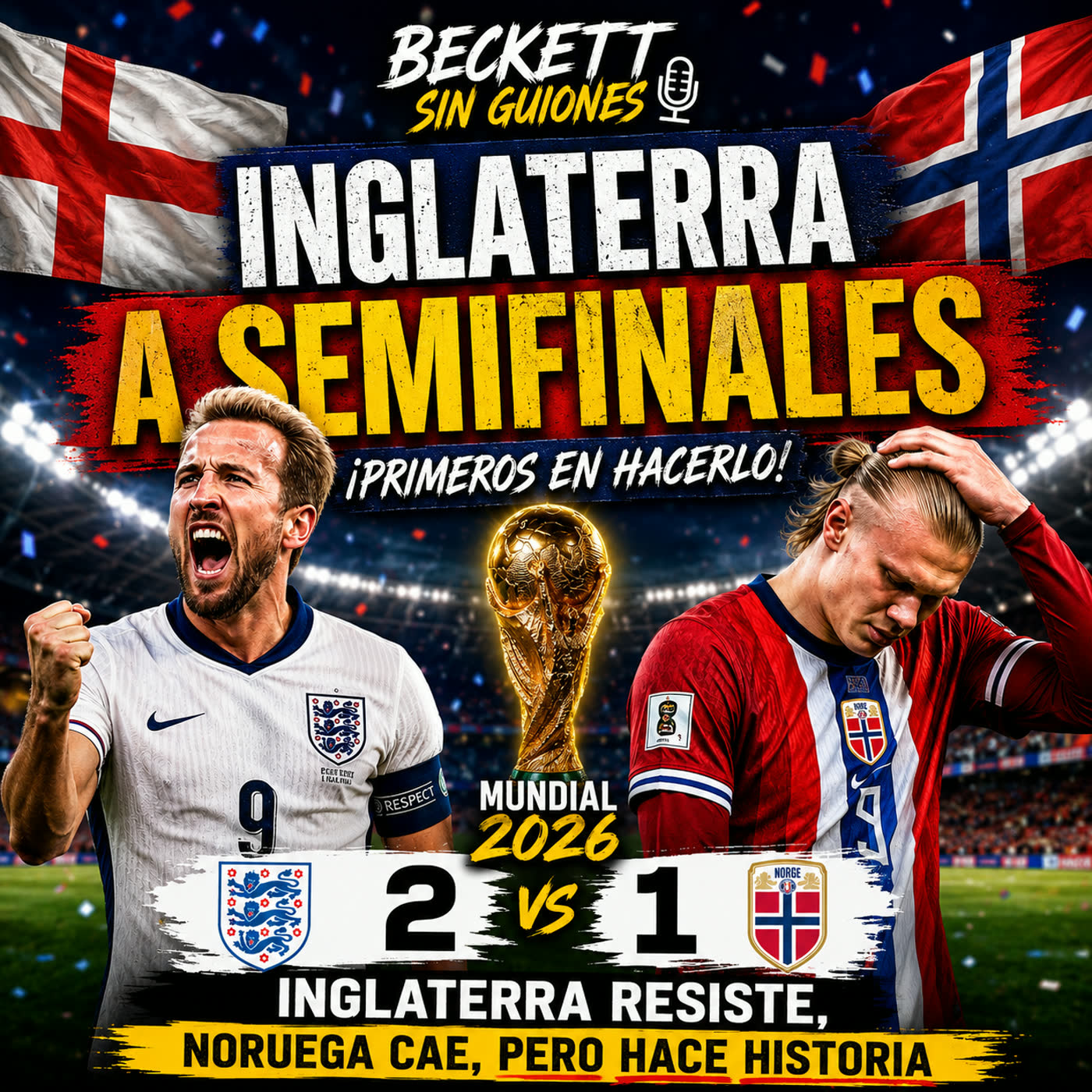 ¡INGLATERRA 🏴󠁧󠁢󠁥󠁮󠁧󠁿 ESTÁ ENTRE LOS 4 MEJORES! ¿Ahora sí es favorita?
