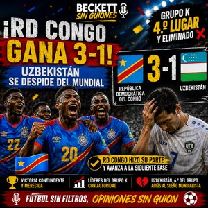 La noche en que RD Congo 🇨🇩  apagó el sueño de Uzbekistán 🇺🇿