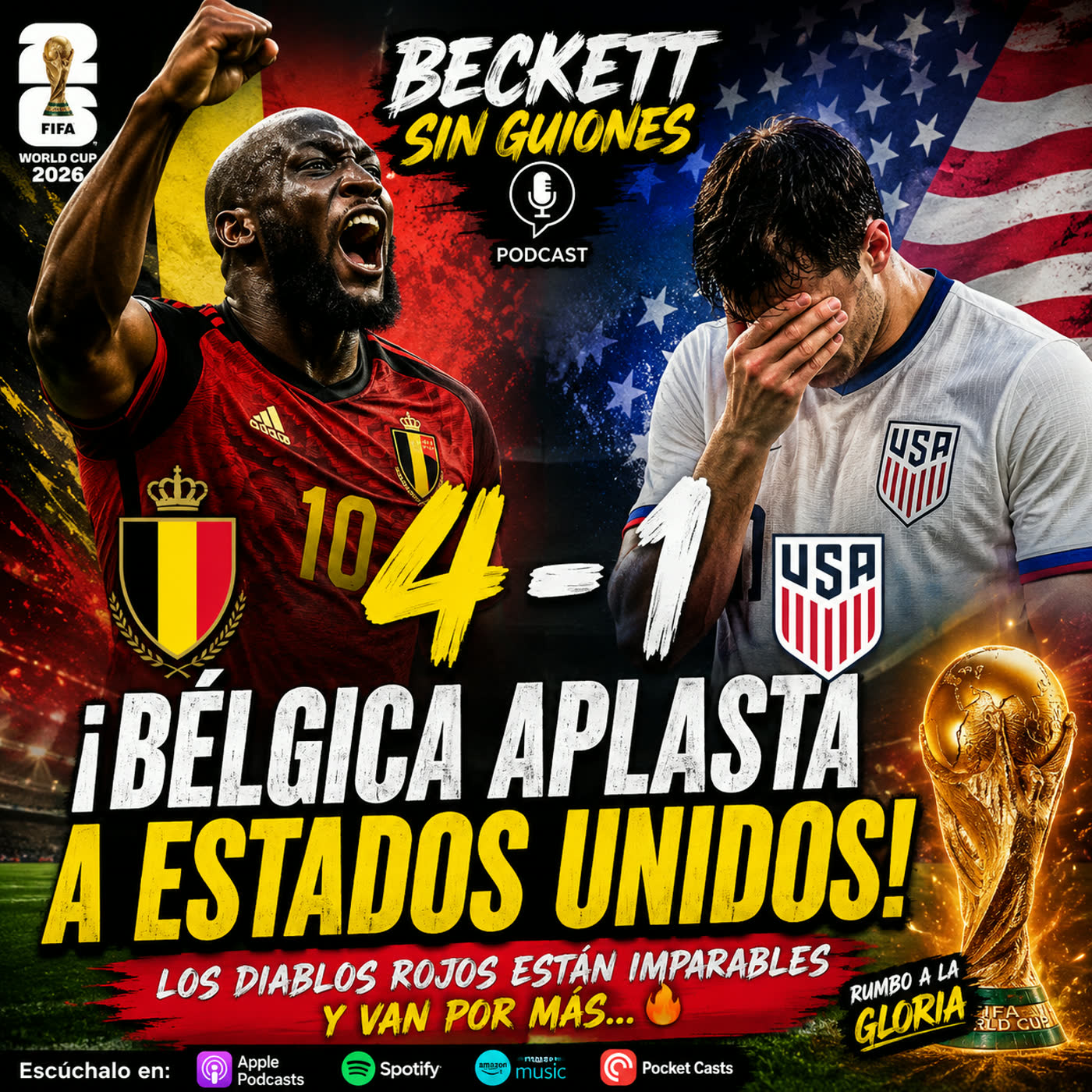 ¡Un vendaval belga 🇧🇪! Estados Unidos 🇺🇸 no tuvo respuesta