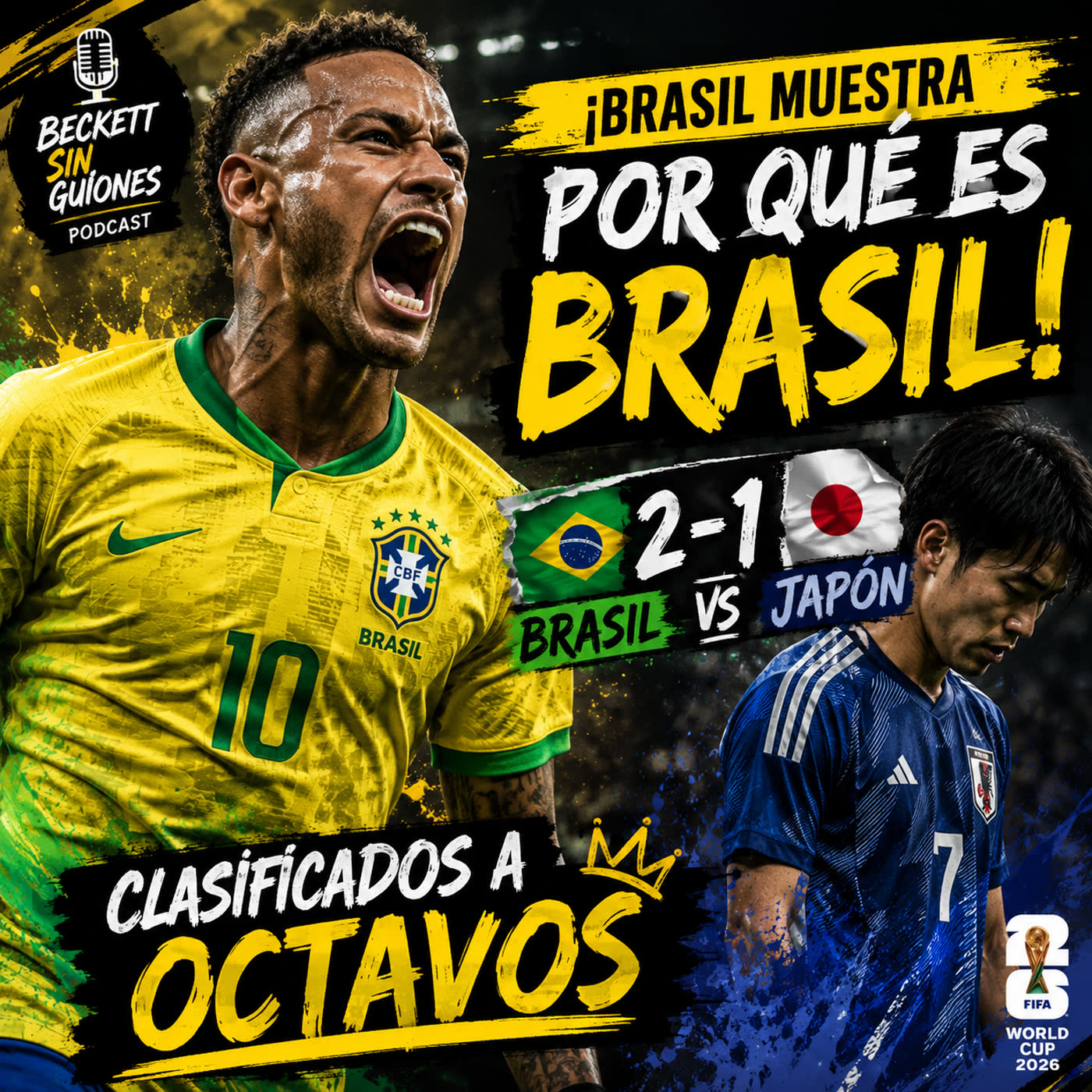 🏆 La Canarinha sigue viva: Brasil 🇧🇷 supera a Japón 🇯🇵 en un duelo electrizante
