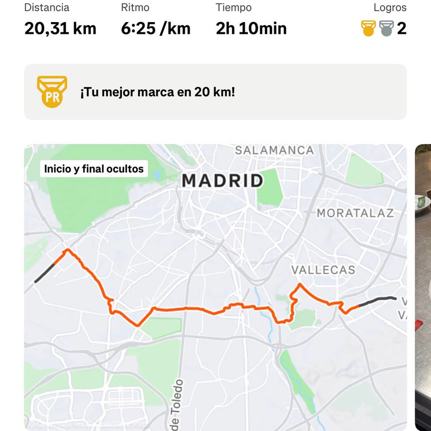 94,8 - Tirada laaaaarga de 2 horas y 8 minutos con un buen desayuno