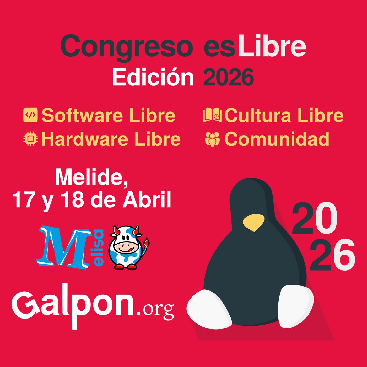 31. Congreso esLibre Melide en Galicia