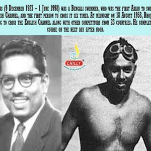 82 el nadador bengalí Brojen Das cruzó a nado el Canal de la Mancha.