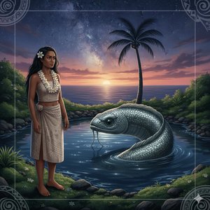 06 Sina y la anguila que dio origen al cocotero leyenda Samoana