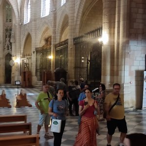 Grabando en la Catedral