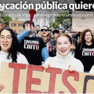 33. La educación pública quiere más. Titulares.