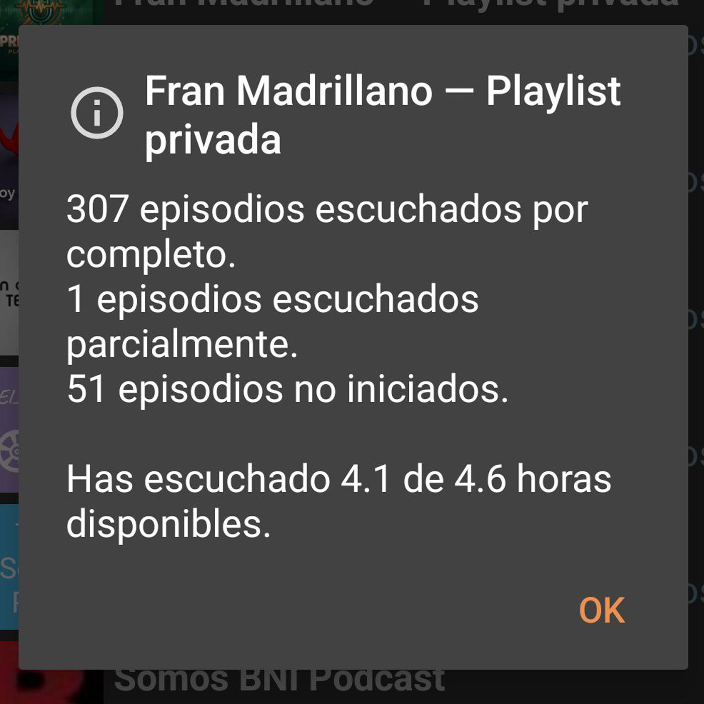 8. Escuchando muchos episodios seguidos