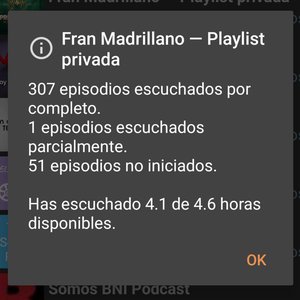 8. Escuchando muchos episodios seguidos