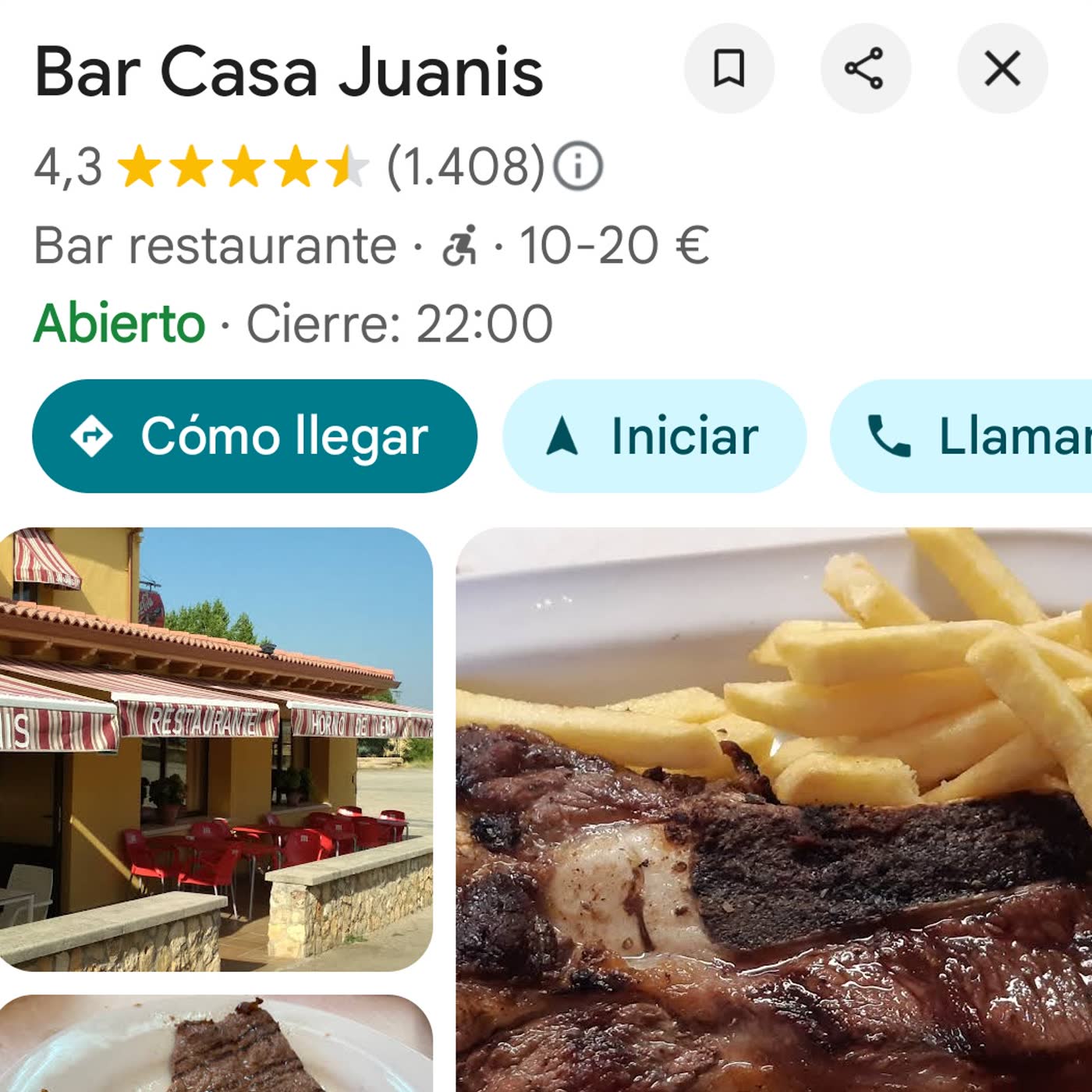 Comer en Ruta: Casa Juanis. Km 117 de la A2