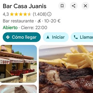 Comer en Ruta: Casa Juanis. Km 117 de la A2