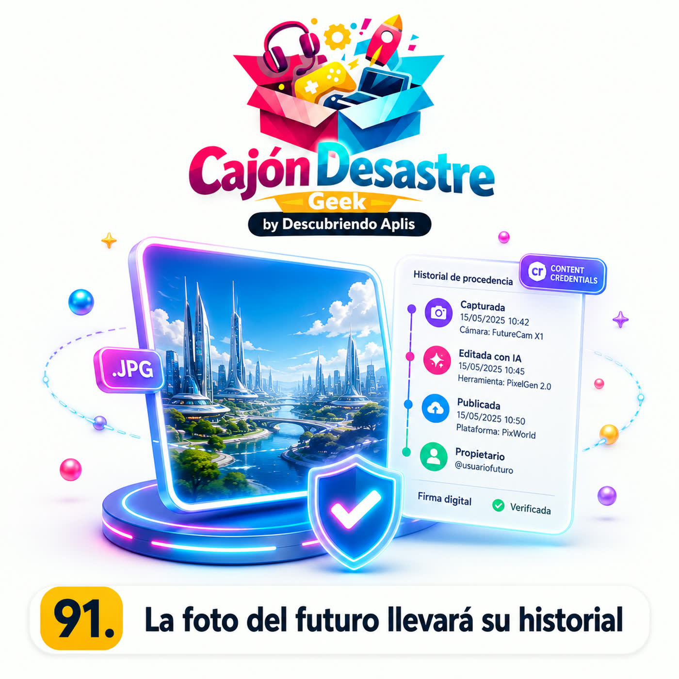 91. La foto del futuro llevará su historial