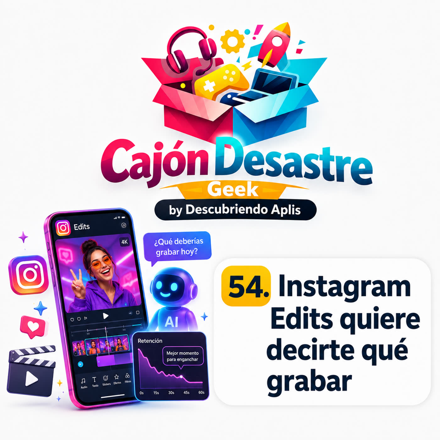 54. Instagram Edits quiere decirte qué grabar