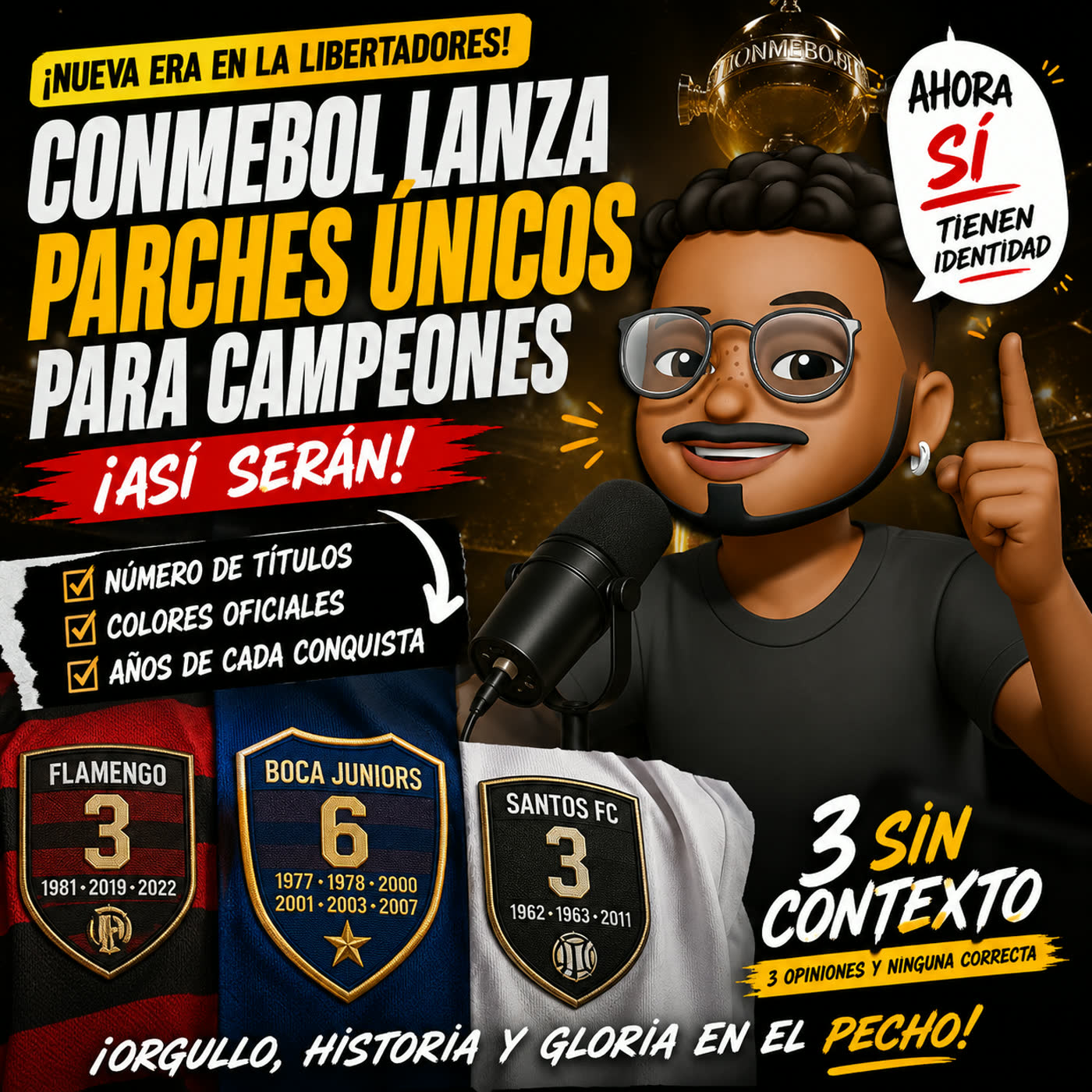 ¡CONMEBOL CAMBIA TODO! Los campeones de Libertadores tendrán un parche ÚNICO episode artwork