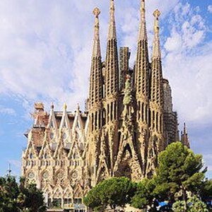 Halcones viviendo en la Sagrada Familia.