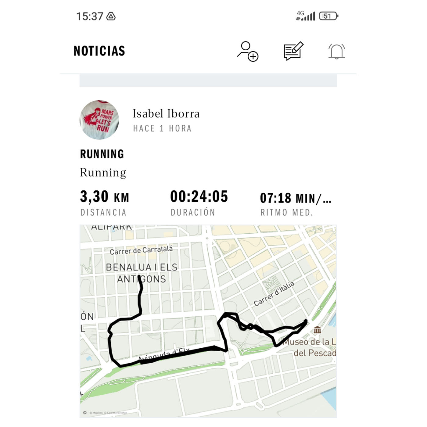 Km 7. A veces, "obligarse a correr" es necesario.
