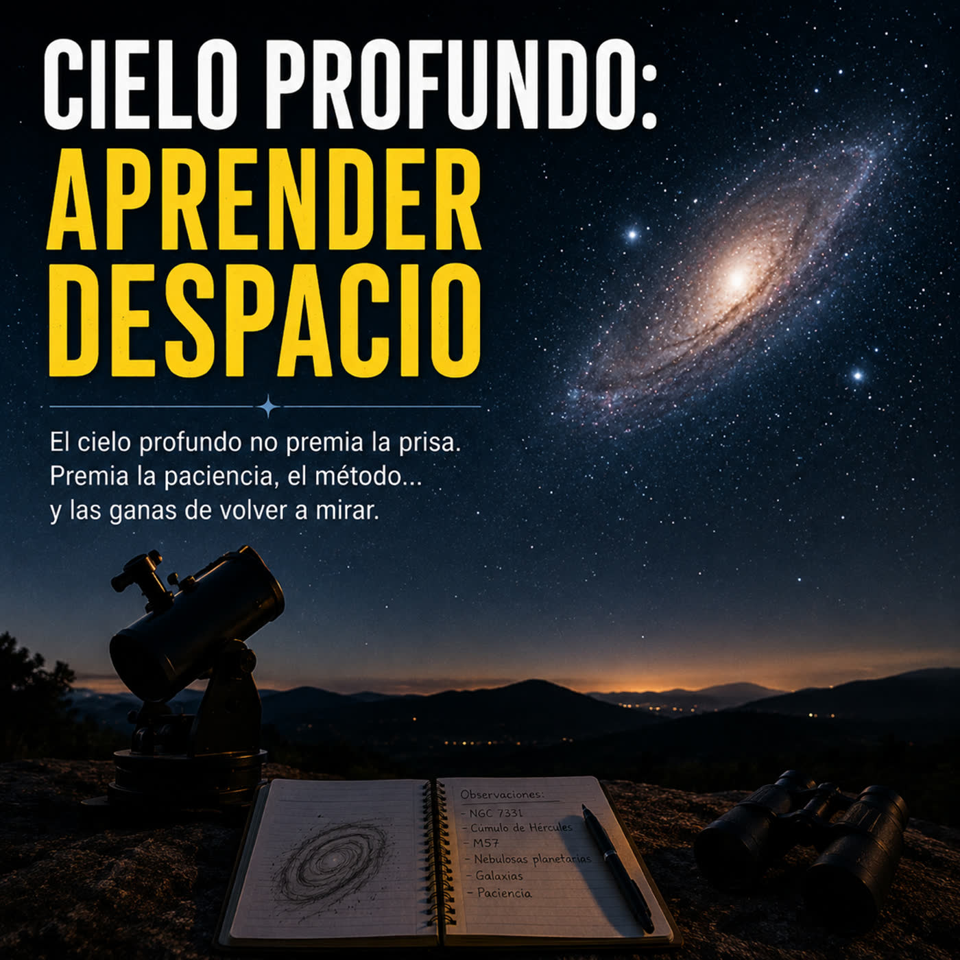 Cielo profundo: aprender despacio
