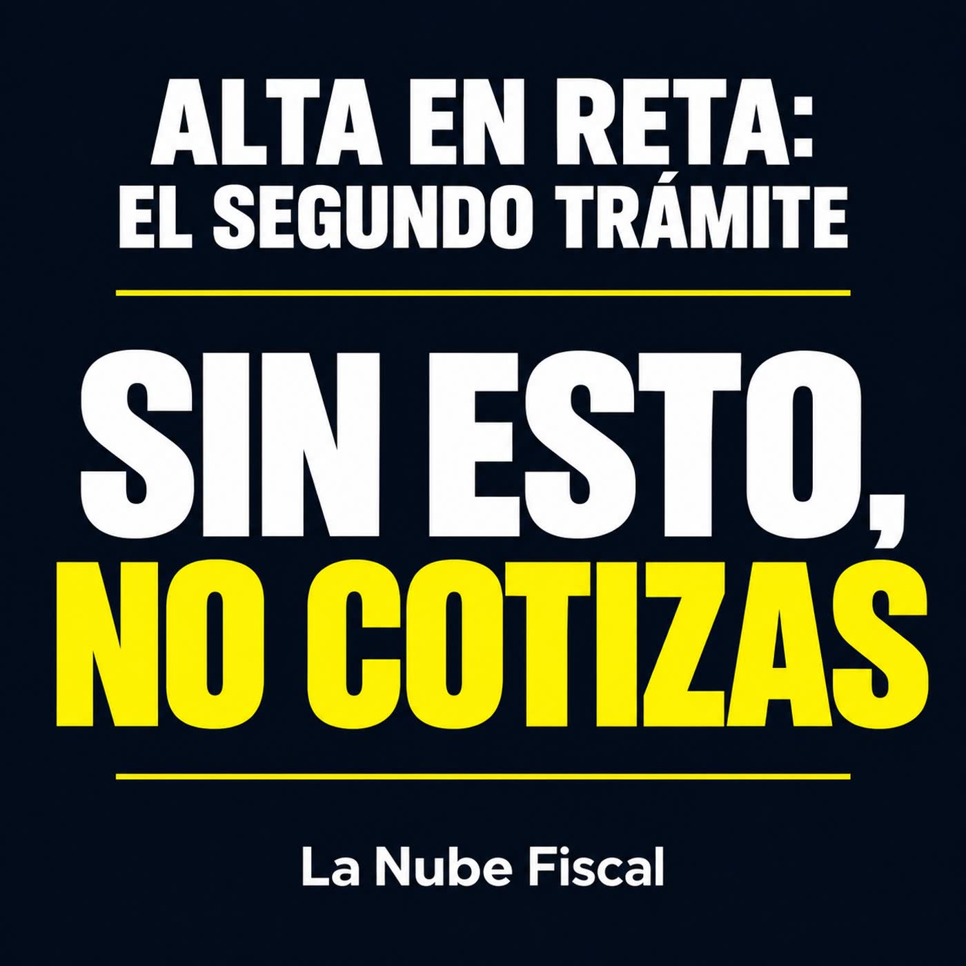 Alta en RETA: por qué es un trámite distinto