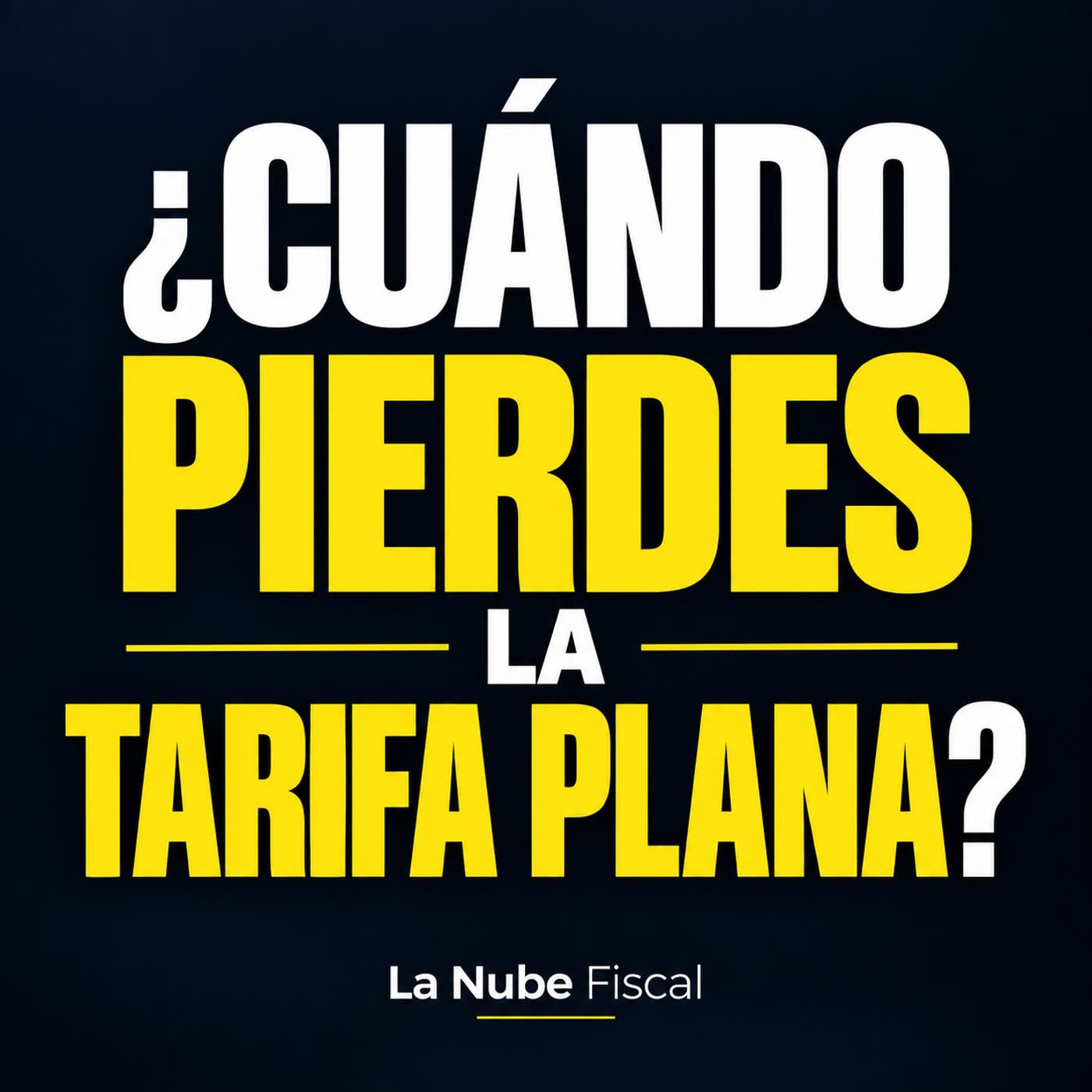 Cuándo y por qué se pierde la tarifa plana
