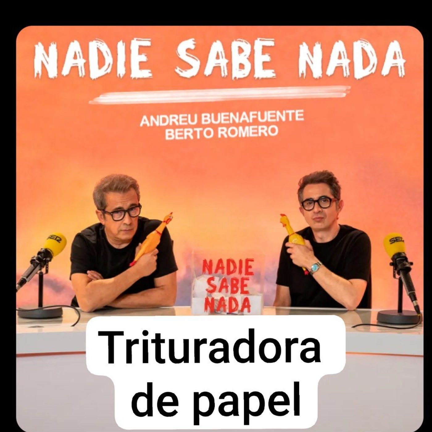 Trituradora de papel. Sección del Nadie Sabe Nada @miafont