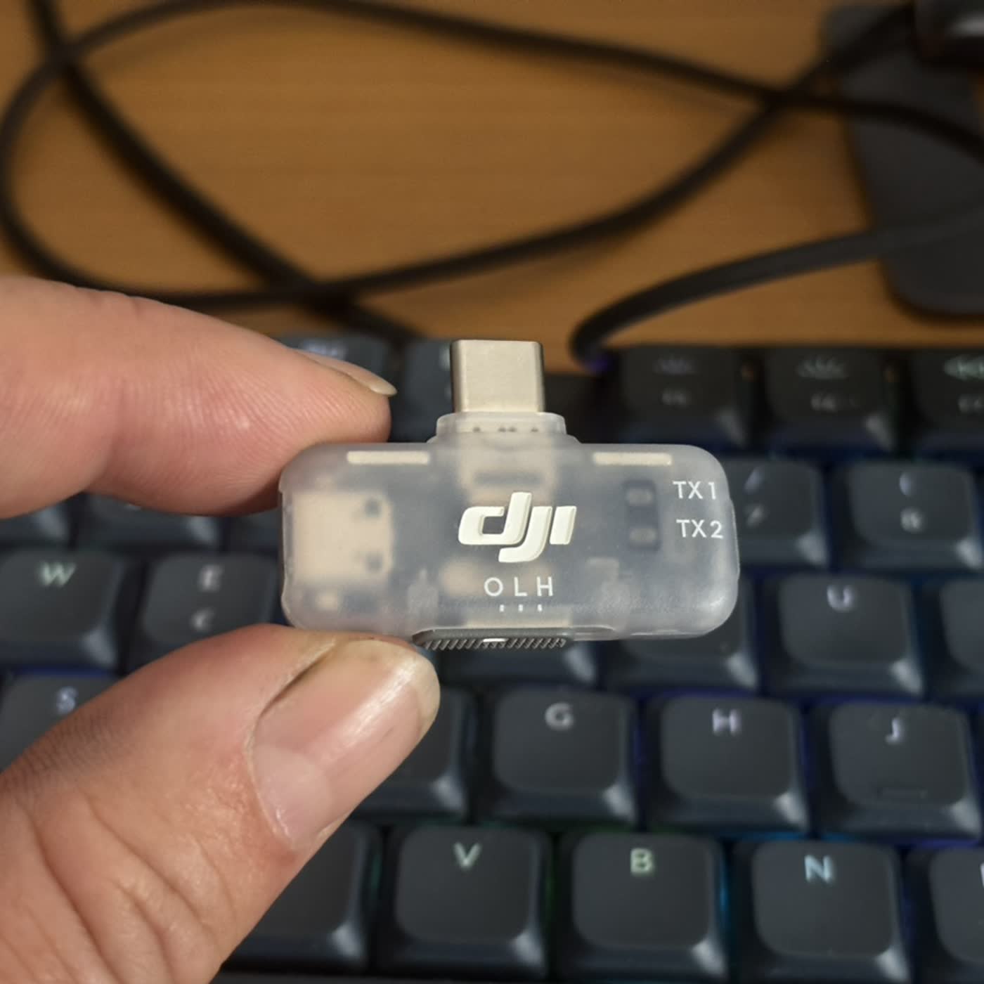 Receptor móvil USB-C para micrófonos DJI Mic